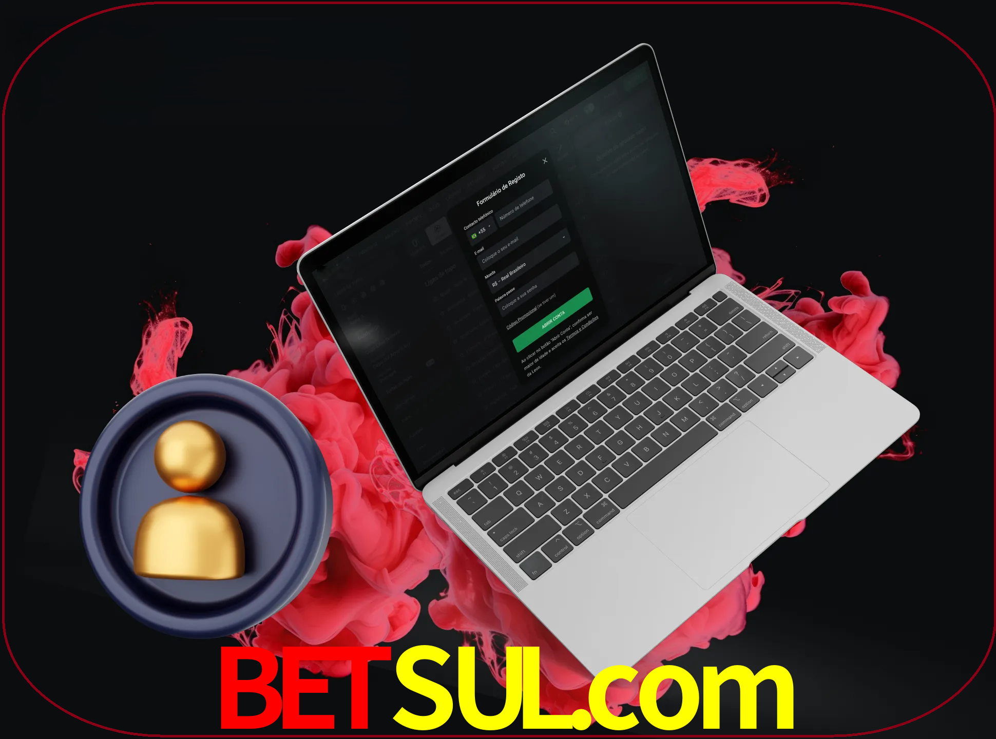 No cabeçalho do site betsul, clique no botão que o levará a um formulário especial onde terá de introduzir as suas informações actuais.