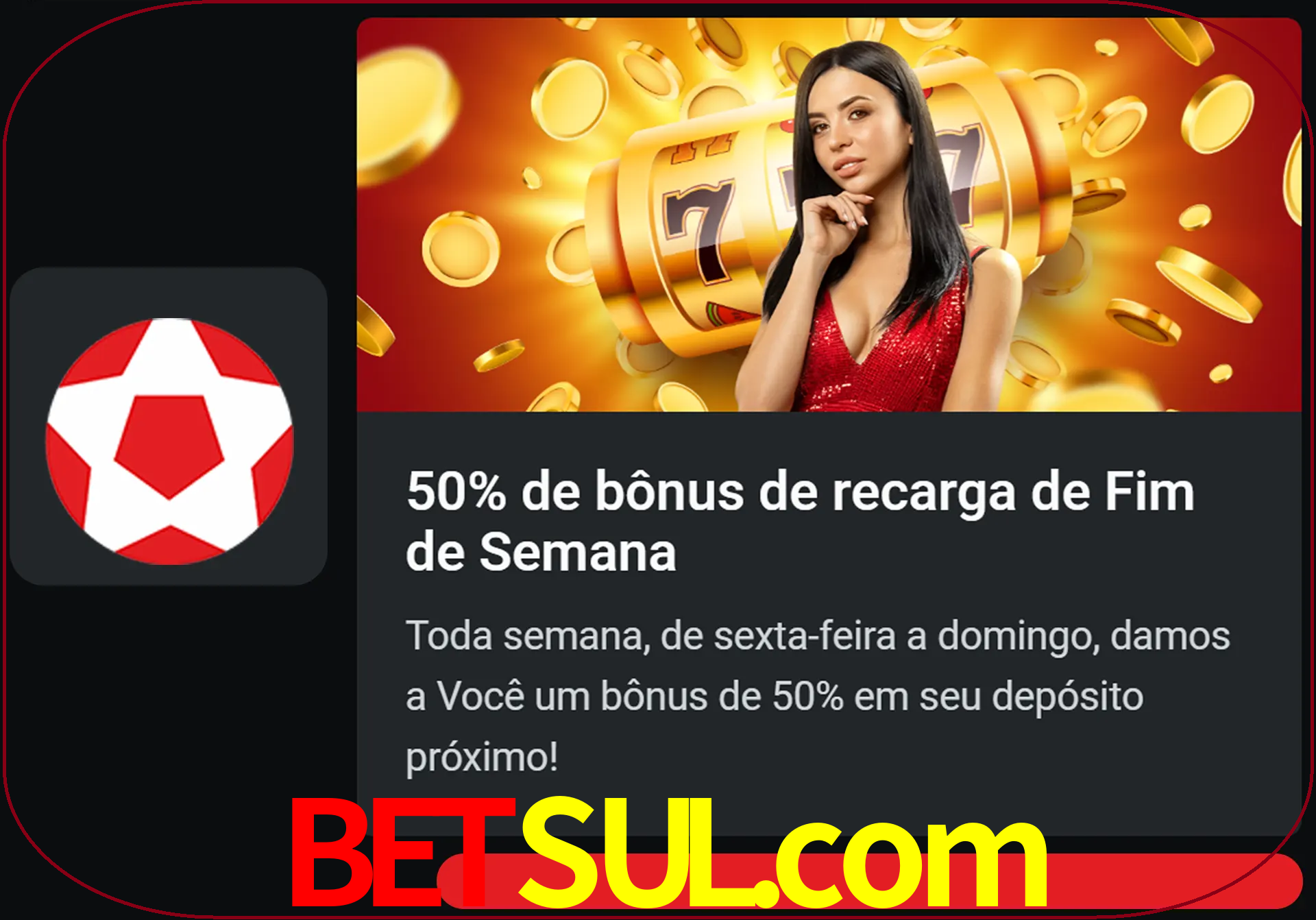 Volte a cada semana para receber novos bônus em dinheiro.