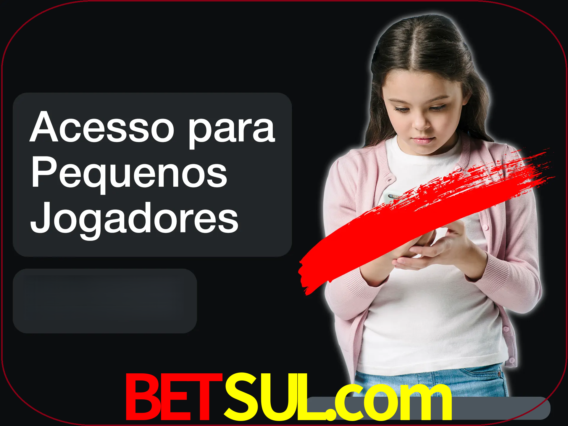 As crianças não podem jogar jogos de cassino.
